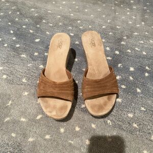 UGG Women's Brown Slide Sandals